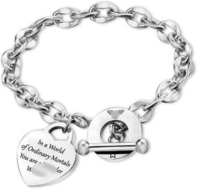 img 4 attached to Keychain Bracelet Believe Jewelry Classic