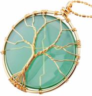 💎 healing crystal pendant necklace: exquisite tumbeelluwa women's jewelry logo
