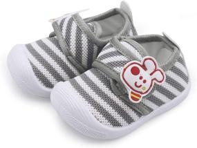 img 2 attached to WILLFUN Toddler Squeaky Shoes: Soft Sole First-Walking Sneakers for 0-3-Year-Olds