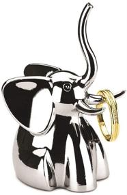 img 4 attached to 🐘 Chrome Umbra Zoola Elephant Ring Holder (Model 299224-158)