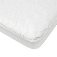 waterproof fitted crib and toddler mattress pad cover - american baby company (white, 52x28x9 inch): ultimate protection for boys and girls (pack of 1) logo