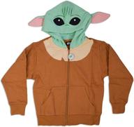 🚀 adorable star wars mandalorian baby yoda sweatshirt hoodie for boys, perfect for toddlers logo