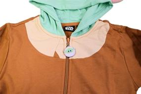 img 1 attached to 🚀 Adorable STAR WARS Mandalorian Baby Yoda Sweatshirt Hoodie for Boys, Perfect for Toddlers