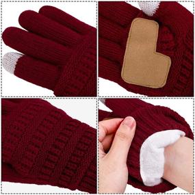 img 1 attached to 🧤 Cooraby Winter Thermal Touch Screen Gloves for Men - Stylish and Functional Accessories