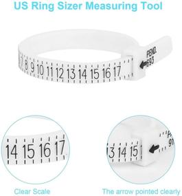 img 1 attached to 📏 UUBAAR Ring Sizer Tool Kit: Aluminum Mandrel, Premium Metal Measurement Set, Finger Gauge, Stick & Polishing Cloth Included, US Ring Sizing Helper