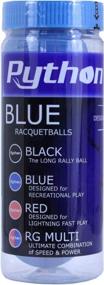 img 2 attached to 🎱 High-Quality Python 3 Ball Blue Racquetballs - Ideal for Tournaments!