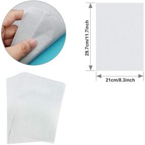 img 2 attached to ✏️ 100 Sheets Carbon Transfer Paper Tracing Paper Kit for DIY Art: Copy, Emboss & Trace on Canvas, Paper, Wood - Includes 5pcs Embossing Stylus - 8.3 x 11.7 inch