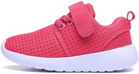 img 3 attached to DADAWEN Lightweight Breathable Girls' Athletic Sneakers for Sports