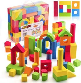 img 4 attached to 🧱 Discover the Fun with JaxoJoy Foam Building Blocks: Recommended for Endless Creativity!