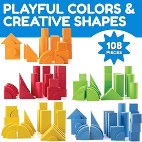 img 3 attached to 🧱 Discover the Fun with JaxoJoy Foam Building Blocks: Recommended for Endless Creativity!