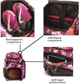 img 1 attached to Basketball Backpack Basketball Holder Volleyball Backpacks Soccer