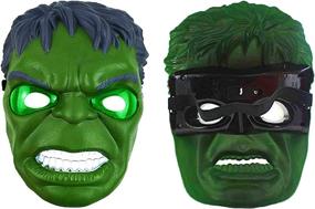 img 1 attached to 🎁 Gifts Green Superhero Masks Cape