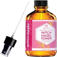 🌿 organic witch hazel toner with pure rose water & botanicals - leven rose facial toner, 4 oz logo