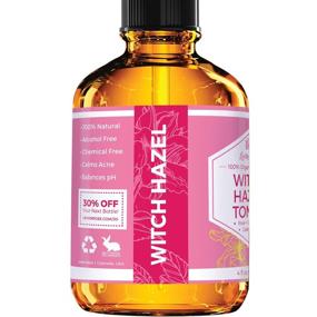 img 3 attached to 🌿 Organic Witch Hazel Toner with Pure Rose Water & Botanicals - Leven Rose Facial Toner, 4 oz