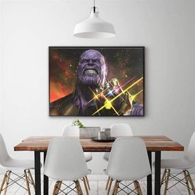 img 2 attached to 5D DIY Full Drill Diamond Painting Kit: Avenger's Infinity War Thanos Gauntlet Paint by Numbers for Adults - 12x16 Inch