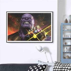 img 3 attached to 5D DIY Full Drill Diamond Painting Kit: Avenger's Infinity War Thanos Gauntlet Paint by Numbers for Adults - 12x16 Inch