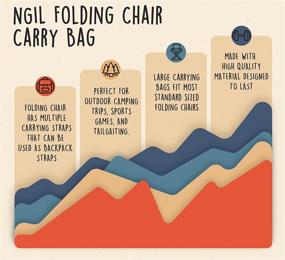 img 3 attached to 🪑 Convenient Replacement Bag for Navy NGIL Folding Chair - A Must-Read Description!