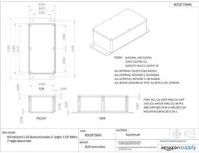 img 1 attached to 🚀 High-performance Aluminum Econobox: BUD Industries CU 476 – Durable and Efficient