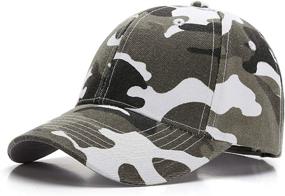 img 4 attached to 🧢 American Trends Baseball Adjustable Camouflage Boys' Hats & Caps: The Ultimate Accessory