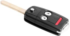 img 4 attached to 🔑 VOFONO Keyless Entry Remote Key Fob for Honda Acura MDX 2007-2013/RDX 2007-2013 Car Flip Replacement FCC ID: N5F0602A1A (3 Buttons)