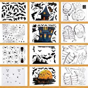 img 4 attached to Motiloo Halloween Stickers Decorations Reusable