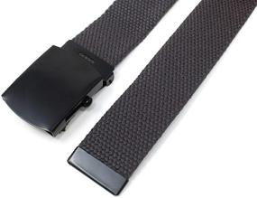 img 3 attached to Canvas Military Style Buckle Colors Men's Accessories