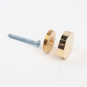 img 1 attached to Mirror Screws Brass Decorative Polished Bath