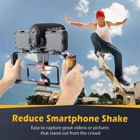 img 3 attached to 📽️ Zeadio Smartphone Video Rig with Wireless Bluetooth Remote Shutter for Better Filmmaking - Compatible with iPhone and Android Smartphones