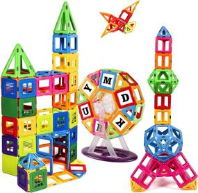 img 4 attached to 🧲 KIDCHEER Magnetic Stacking Toys for Educational Building