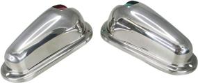 img 2 attached to ⚓ Pactrade Marine Boat Navigation Side Light Pair: Splashproof, Vertical Mount (Red/Green)