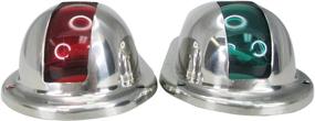 img 3 attached to ⚓ Pactrade Marine Boat Navigation Side Light Pair: Splashproof, Vertical Mount (Red/Green)