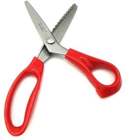 img 3 attached to 🧵 New JML Stainless Steel Pinking Shears Scissor Scalloping Cutter for Sewing, Dressmaking, and Fabric Decoration - 7MM Width