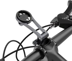 img 4 attached to Enhance Your Cycling Experience with the Out-Front Extended Bike Computer Mount & Bike Accessories Set: Garmin/Wahoo/Cateye/Bryton Compatibility + Adjustable Stem Extension + Phone Mount + Flashlight Clip