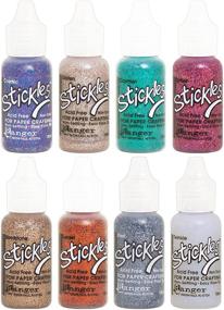 img 4 attached to 🌈 Discover the vibrant 2018 Glitter Colors collection by Stickles Ranger – Cosmic, Glisten, Cayman, Sandstone, Sorbet, Steel, Sunset, and Twinkle – 8 Items!