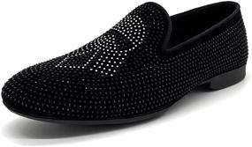 img 4 attached to CMM Smoking Slipper Loafers Wedding Men's Shoes for Loafers & Slip-Ons