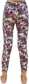 img 2 attached to 👧 V.&GRIN Girls Stretch Leggings: Soft Patterned Yoga Pants for 4-11 Years Girls