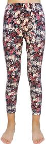 img 4 attached to 👧 V.&GRIN Girls Stretch Leggings: Soft Patterned Yoga Pants for 4-11 Years Girls