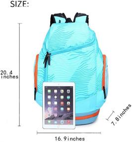 img 1 attached to 🏀 Ultra-Light Basketball Rucksack: 15.6 Inch Lightweight Backpack