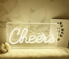 img 4 attached to Cheers Signs Decor Light White