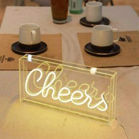 img 1 attached to Cheers Signs Decor Light White