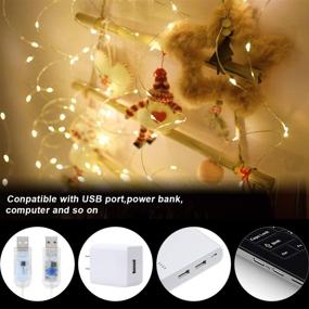 img 1 attached to 🌟 Anpro Led Light Curtain 3M X 3M- 300 LED Window Curtain String Light with 8 Light Models USB Powerd Starry Lights- Perfect for Christmas, Party, Wedding, Home Decoration, Bedroom!