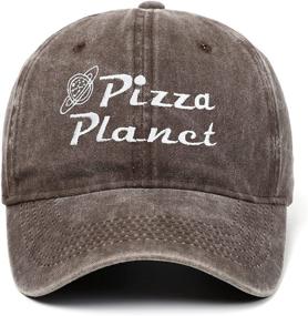 img 2 attached to 🍕 Шапка Chensheng Pizza Planet: модная вышитая шапка "отец-кепка" - регулируемая унисекс бейсболка для взрослых.