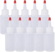 🎨 benecreat 20 pack of 2oz plastic squeeze dispenser bottles with red tip caps - ideal for crafts, art projects, gluing, and multipurpose usage logo