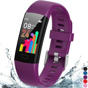 img 4 attached to Inspiratek Kids Fitness Tracker For Girls And Boys Age 5-16 (4 Color)- Waterproof Fitness Watch For Kids With Heart Rate Monitor