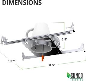 img 1 attached to Освещение Sunco Lighting для строительства, электромонтаж, освещение и вентиляторы потолочные.