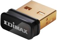 📶 edimax wi-fi 4 802.11n adapter for pc - latest version - wireless n150 nano usb adapter dongle, 150mbps, mini wi-fi 4 dongle, compatible with windows, mac os, linux, ew-7811un v2 logo