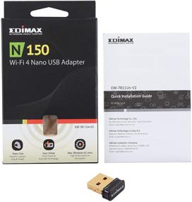 img 1 attached to 📶 Edimax Wi-Fi 4 802.11n Adapter for PC - Latest Version - Wireless N150 Nano USB Adapter Dongle, 150Mbps, Mini Wi-Fi 4 Dongle, Compatible with Windows, Mac OS, Linux, EW-7811Un V2