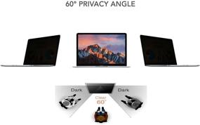 img 2 attached to 🔒 Улучшенная версия: Сверхтонкий магнитный защитный экран для конфиденциальности, легкий монтаж/демонтаж, для MacBook Pro 15 дюймов с дисплеем Retina моделей 2012-2015 (Модель: A1398)