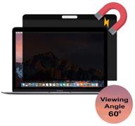 🔒 enhanced version: ultra thin magnetic privacy screen filter, easy on/off, for macbook pro 15 inch retina display 2012-2015 model (model: a1398) logo
