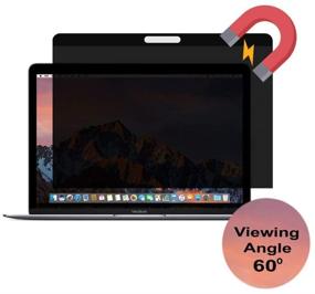 img 4 attached to 🔒 Улучшенная версия: Сверхтонкий магнитный защитный экран для конфиденциальности, легкий монтаж/демонтаж, для MacBook Pro 15 дюймов с дисплеем Retina моделей 2012-2015 (Модель: A1398)